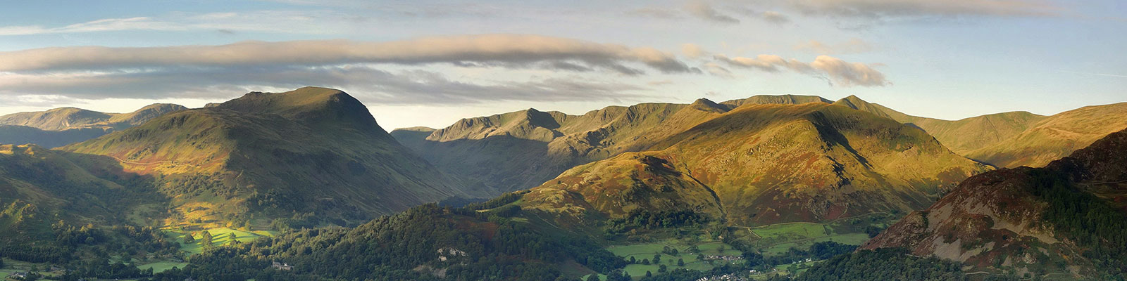 panoramic view of The Lake District