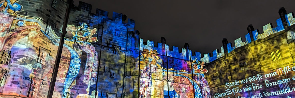 light up Lancaster event castle illuminated