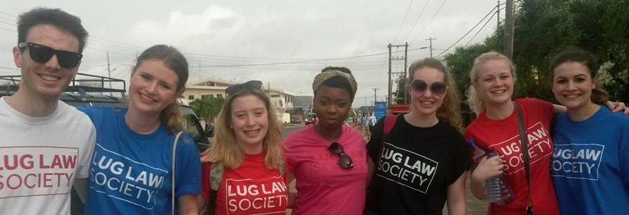 Group of LU Law students in Ghana