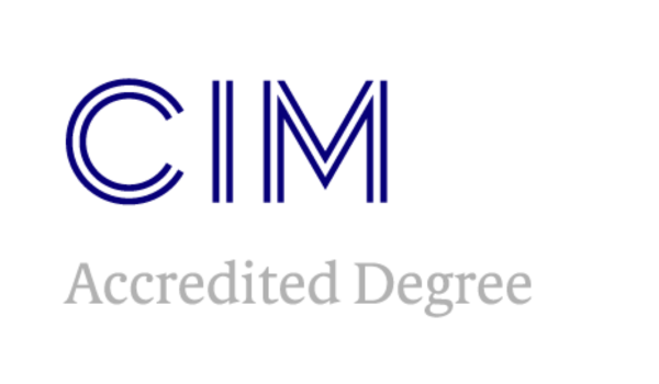 Logo showing 'CIM Accredited Degree'