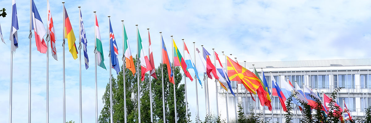 European country flags.