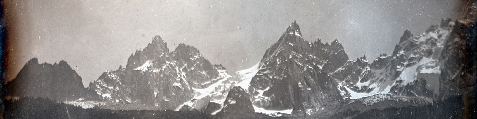 Daguerreotype of Les Aiguilles, Chamonix